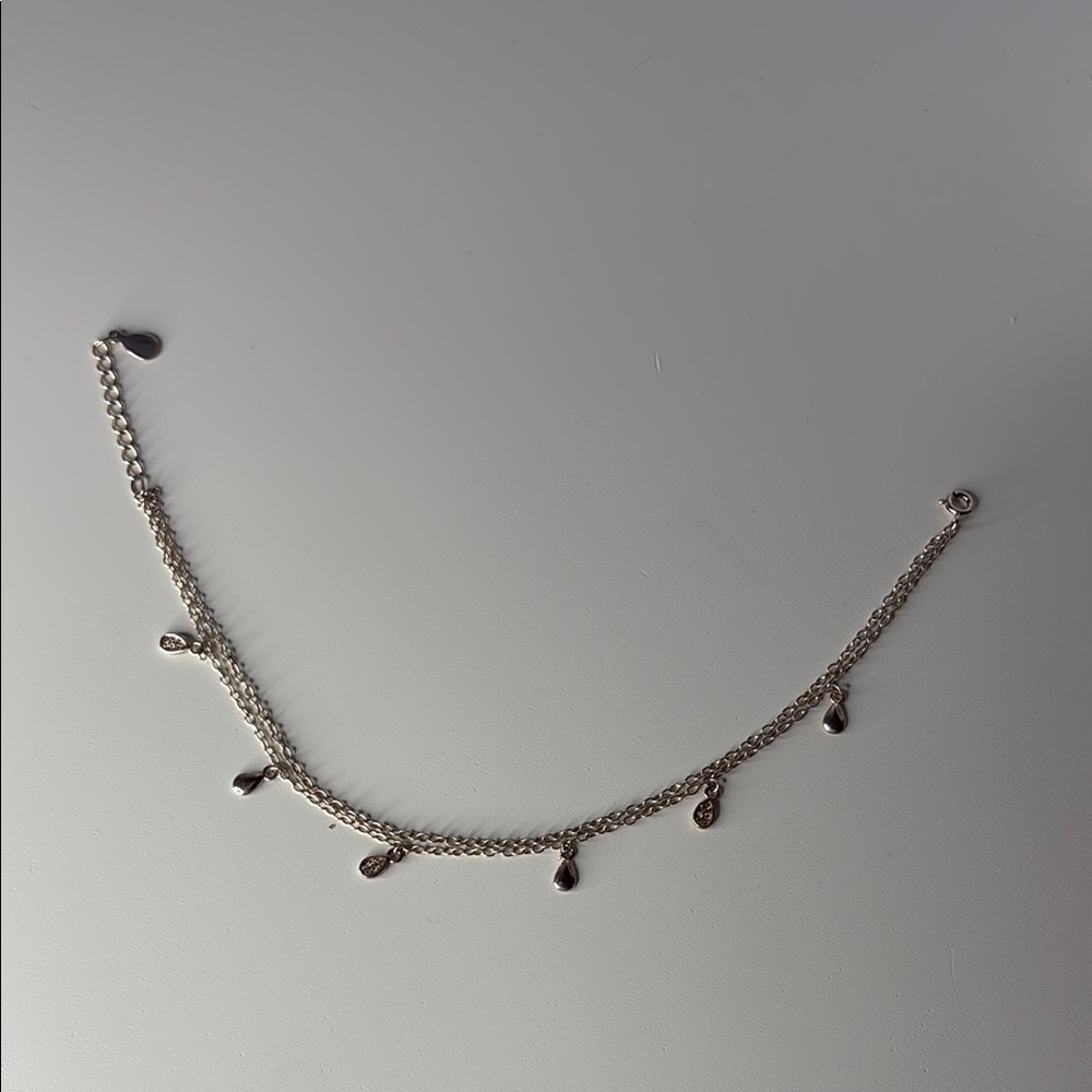 925 silver tear drops bracelet/anklets